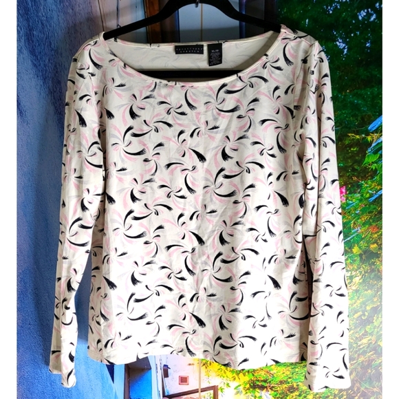 Apostrophe - Stretch Multicolor Longsleeve Top - Picture 1 of 3